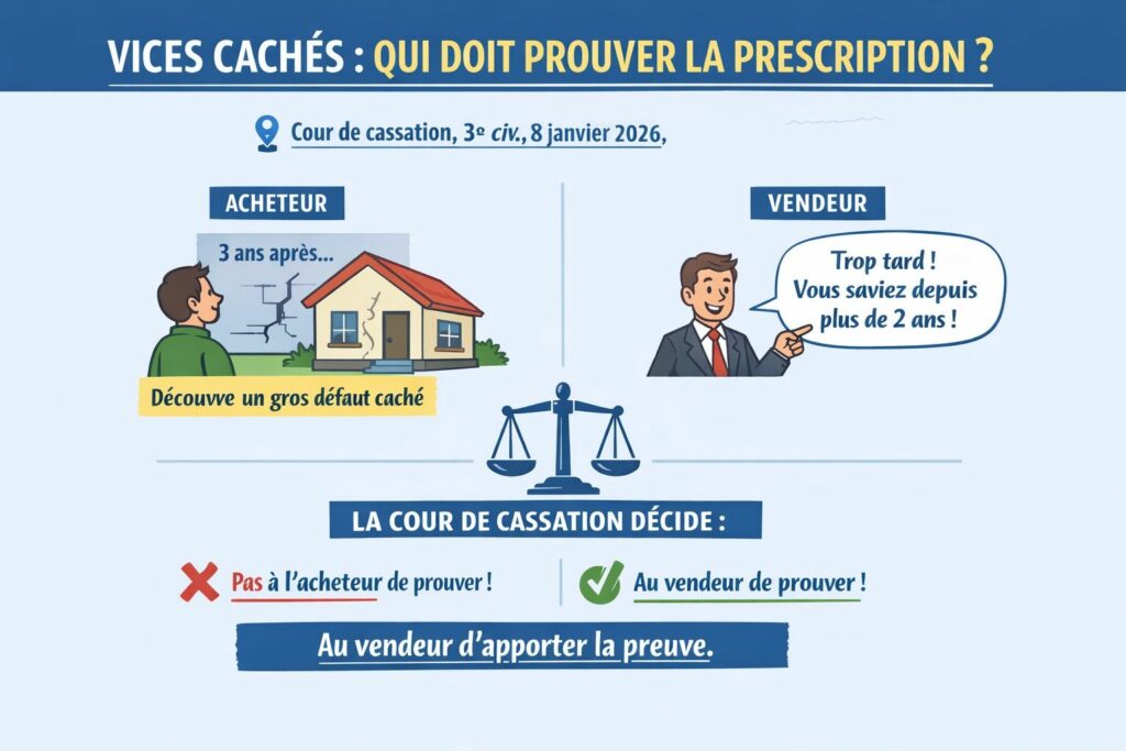 Acheteur et vendeur face à la prescription en matière de vice cachés.