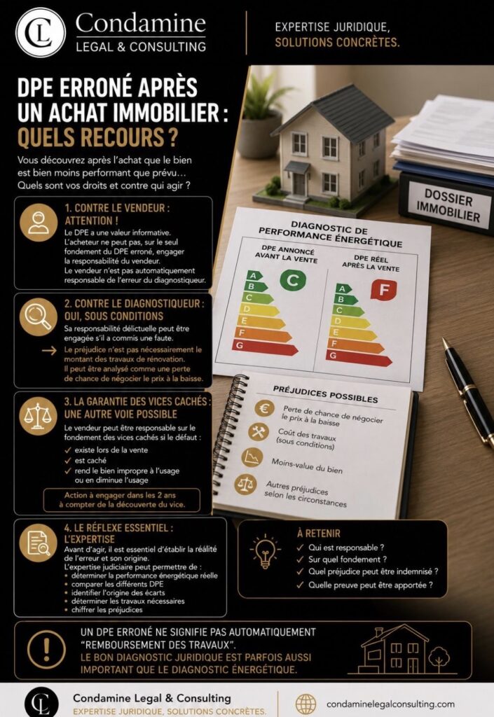 DPE errone achat immobilier recours